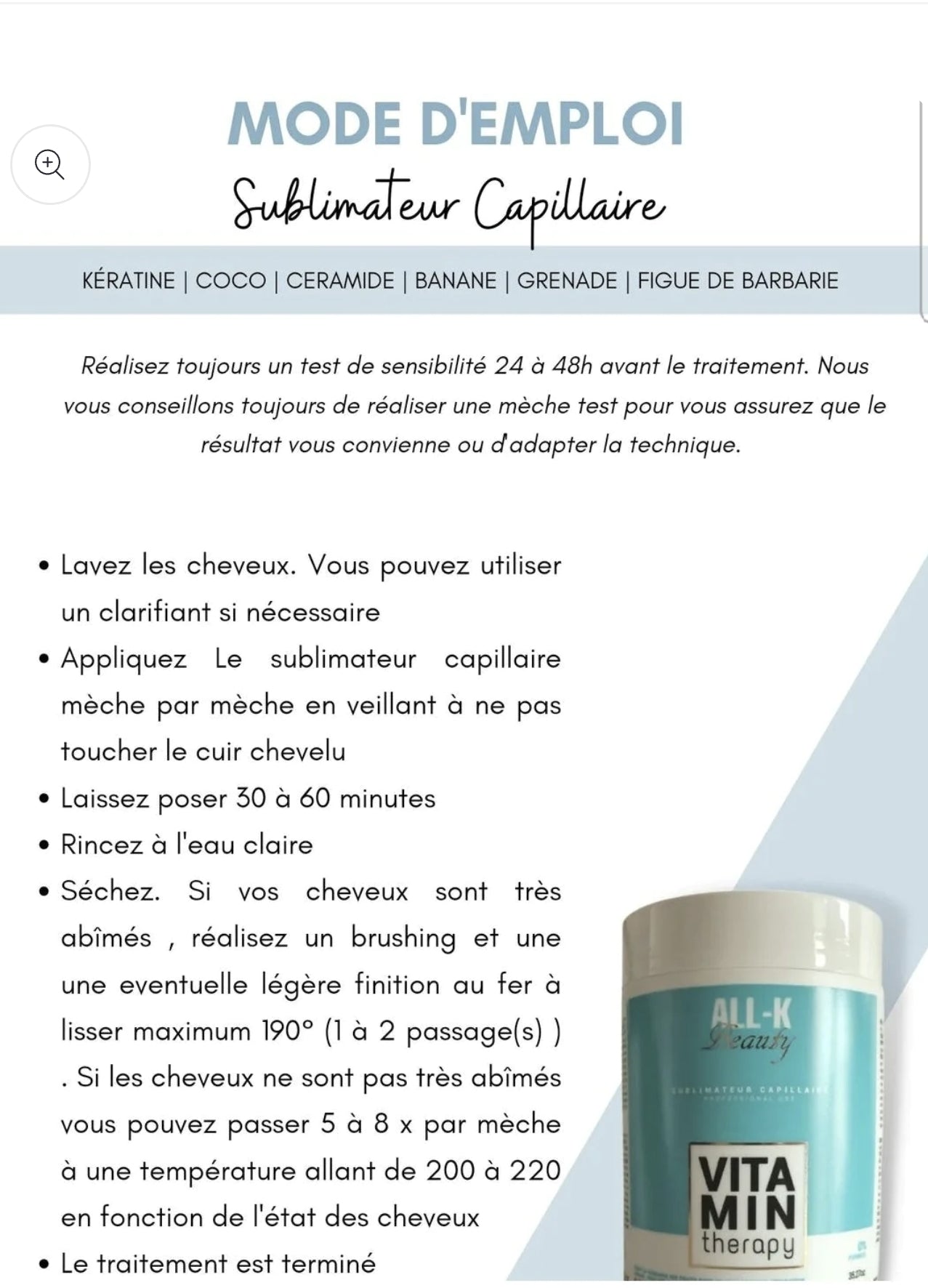 Soin btx capillaire vitamin therapy 1000ml