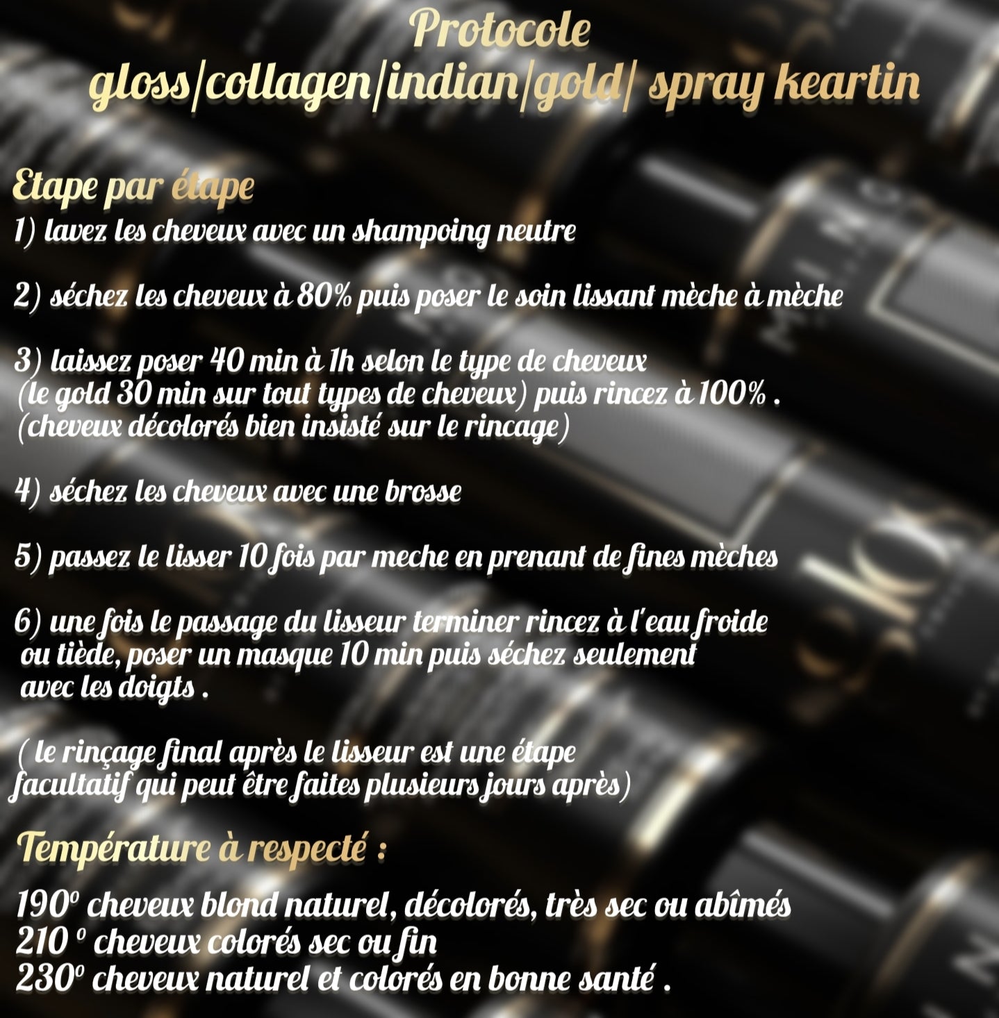 Lissage brésilien - Minoa Gold 1000ml - (Minoa change de nom et devient WIDEYMA Beauty)