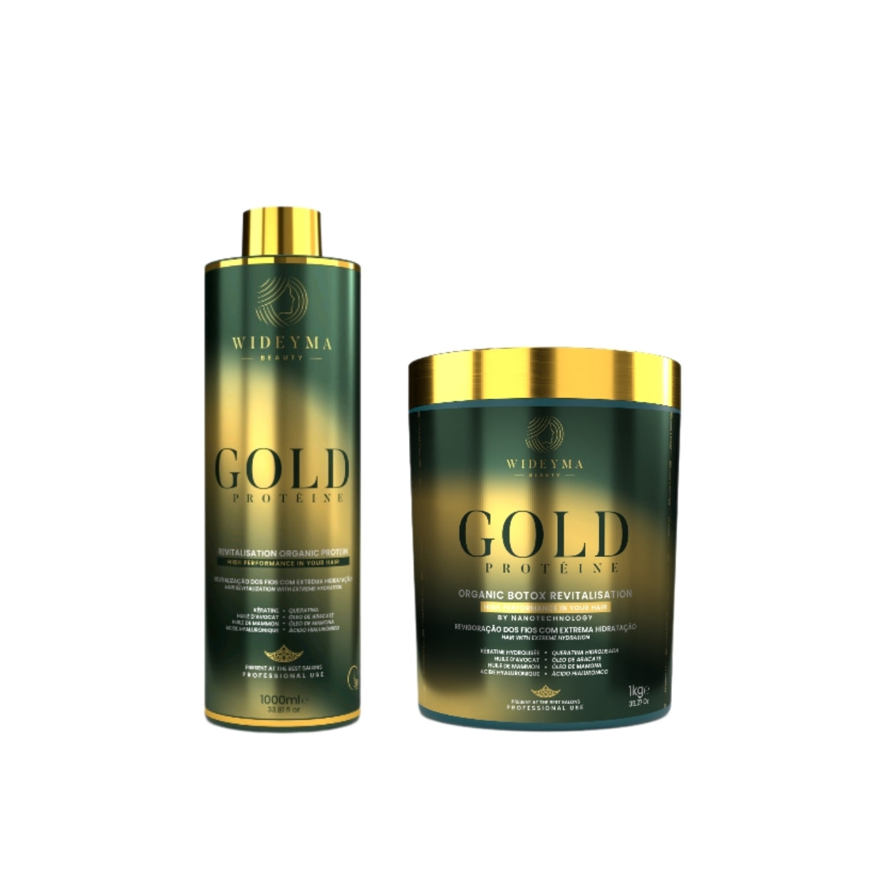 Lissage brésilien - Wideyma gold 1l + soin btx capillaire 1klg -