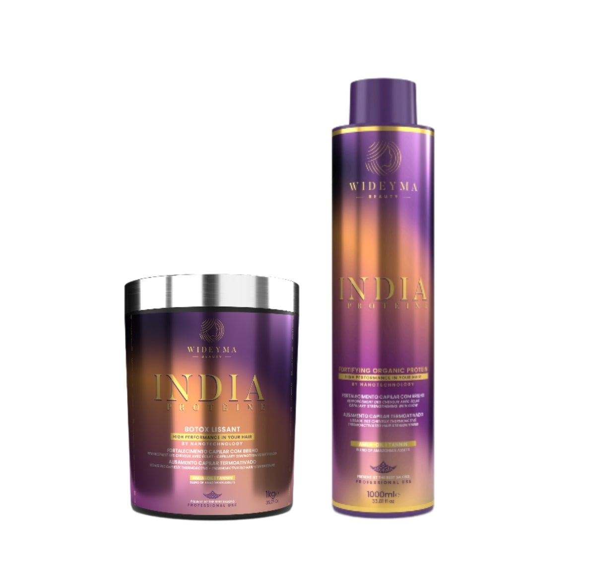Lissage indien - Wideyma India 1l + 1 soin btx capillaire 1klg