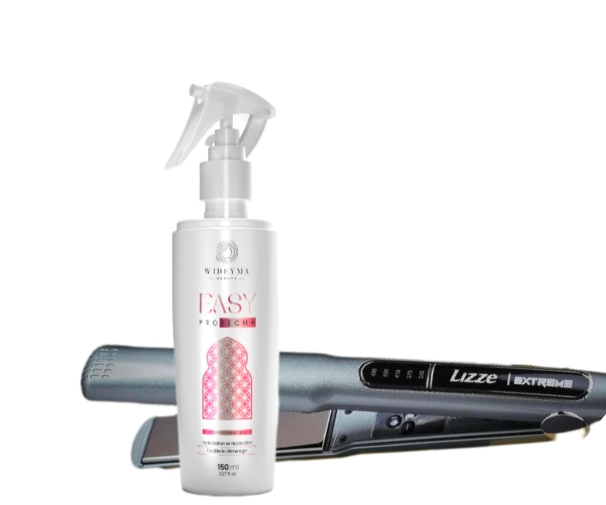 1 lizze extrême large + 1 spray thermoprotecteur réparateur