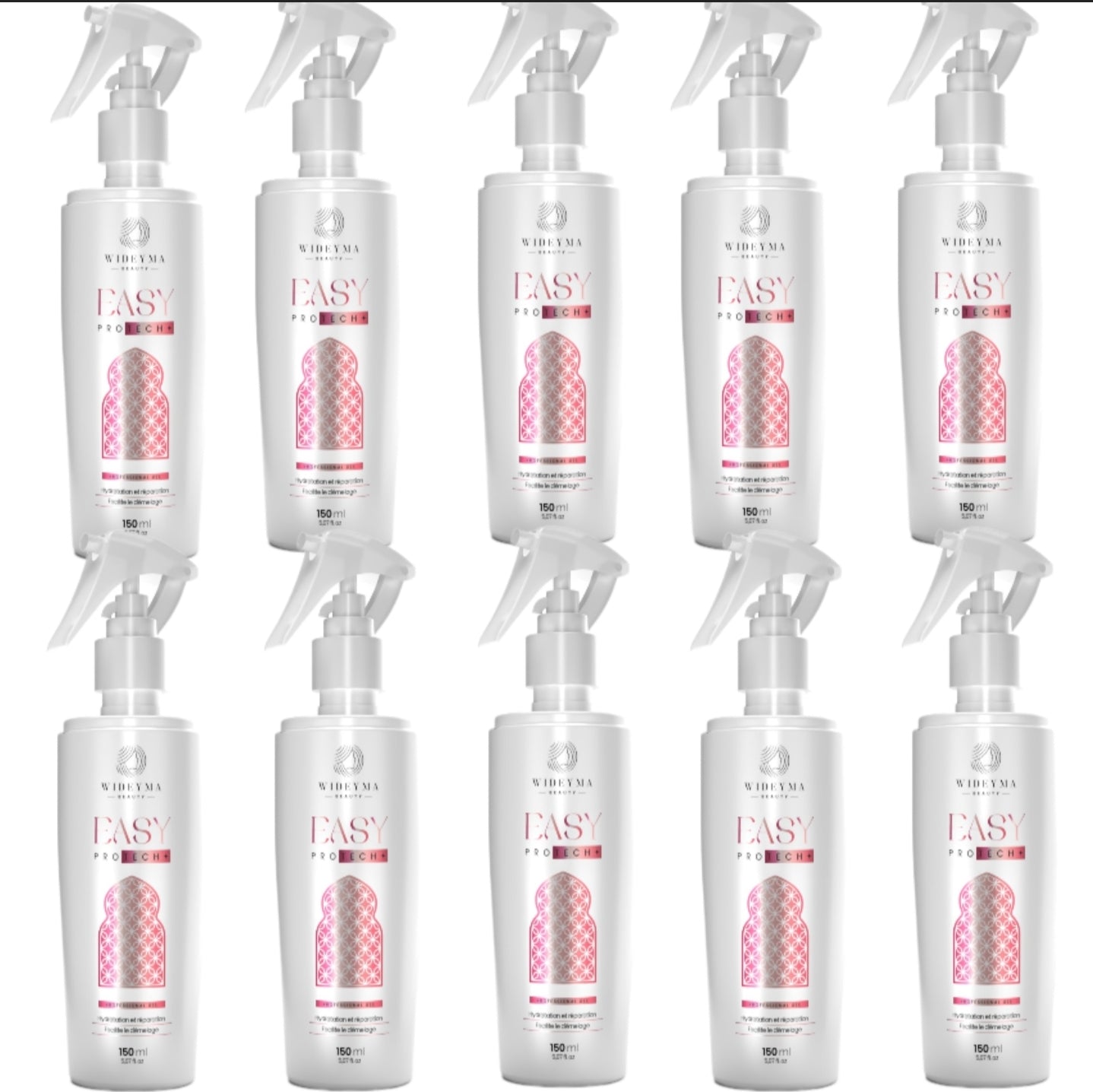 Lot de 10 spray protecteur anti chaleur et soleil + réparation - Wideyma