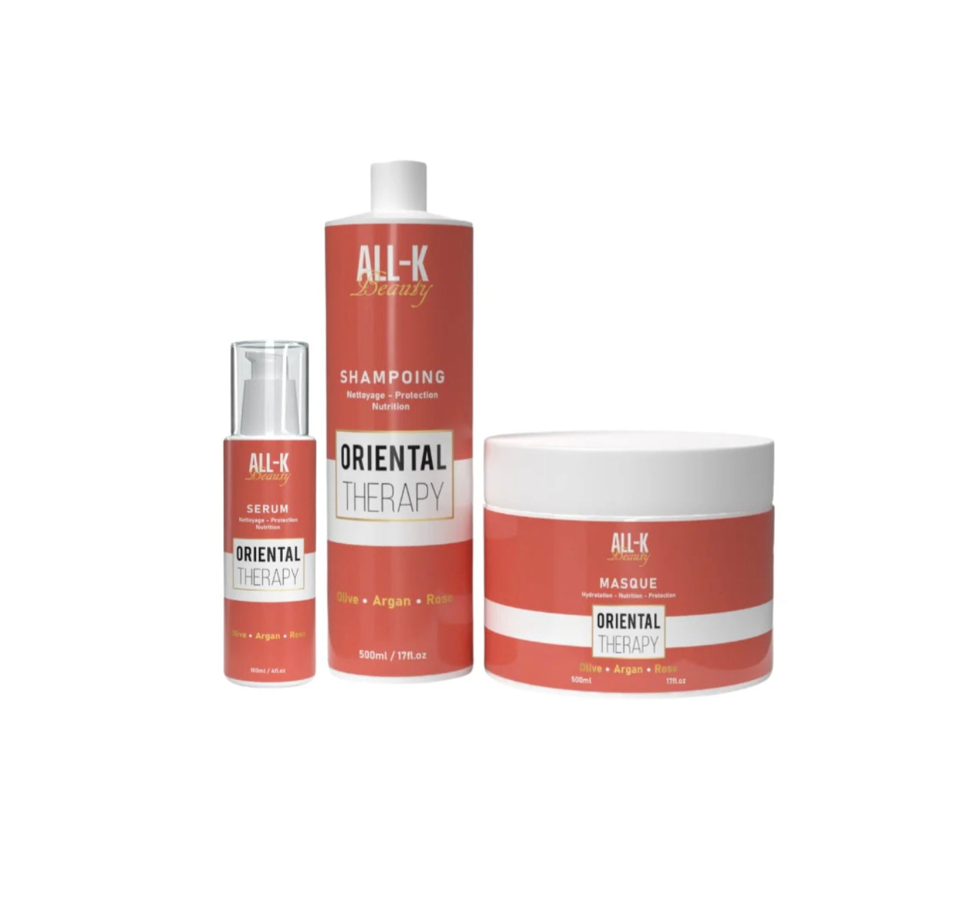 Trio Oriental Therapy - Shampoing + Masque + sérum All-k Beauty