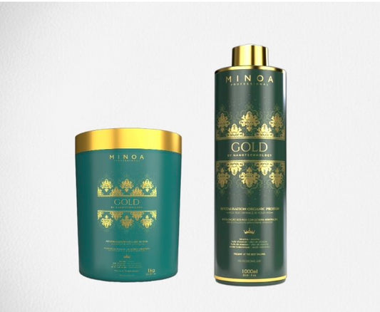 Minoa gold kit lissage 1000ml +botox 1000ml