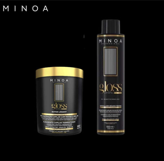 Minoa gloss kit lissage 1000ml +botox 1000ml