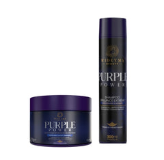 lot de 10 kit purple dejaunissant et hydratant Duo shampooing et masque violet Purple Power | Wideyma Beauty