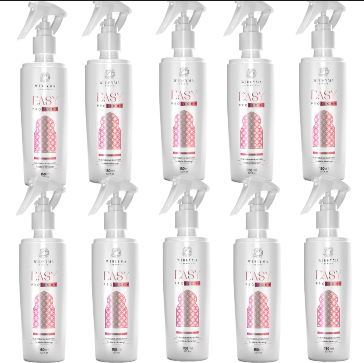 Lot de 10 spray protecteur anti chaleur et soleil + réparation - Wideyma