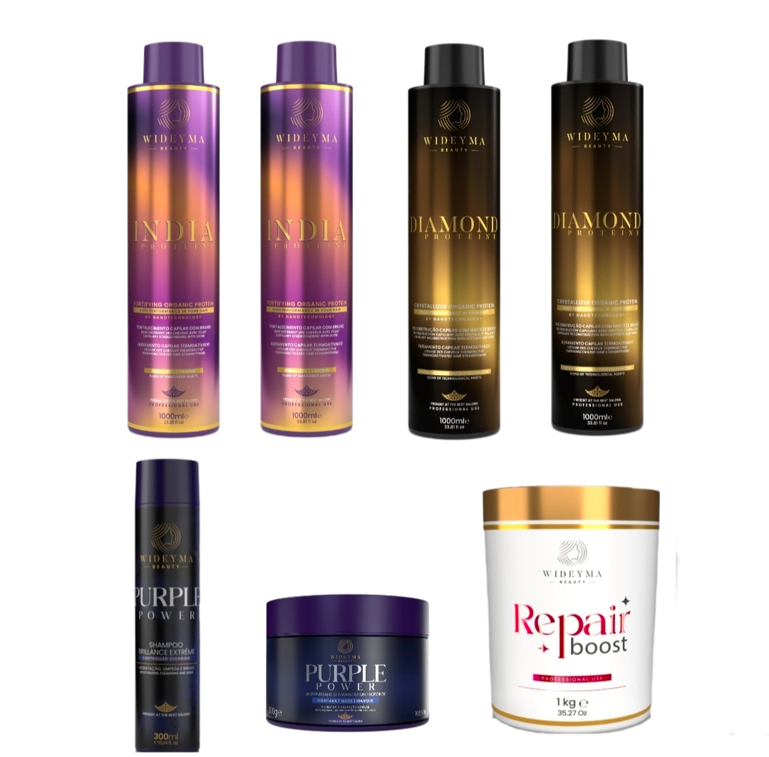 Lot lissage + repair boost + kit purple