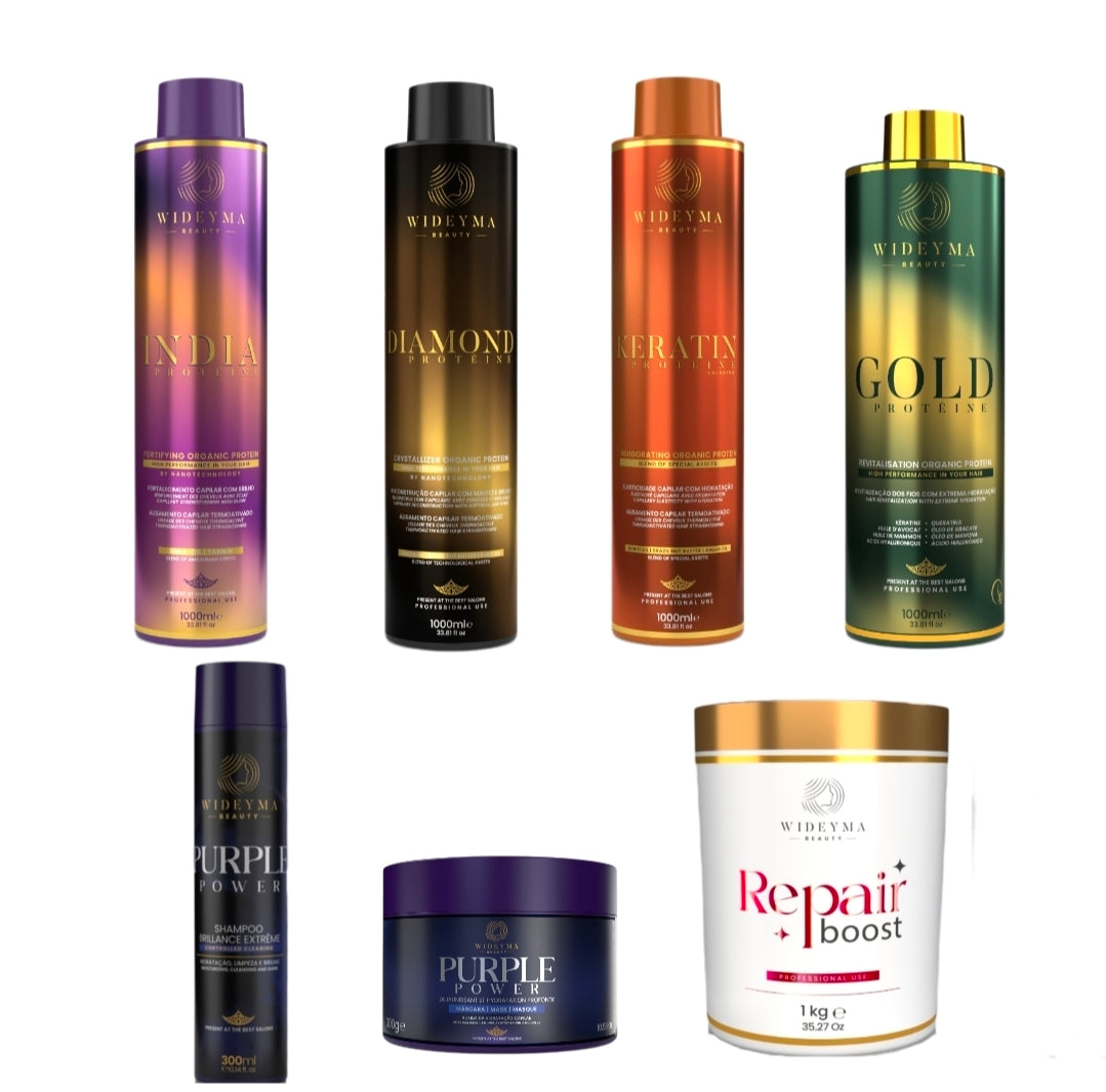 Lissage x4 litres + repair boost 1kilos + kit purple